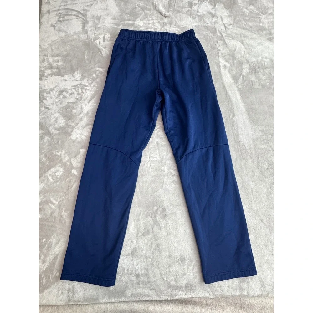 Nike Mens Dri-FIT Fleece Training Pants Navy Blue Straight Leg 800181-429 M